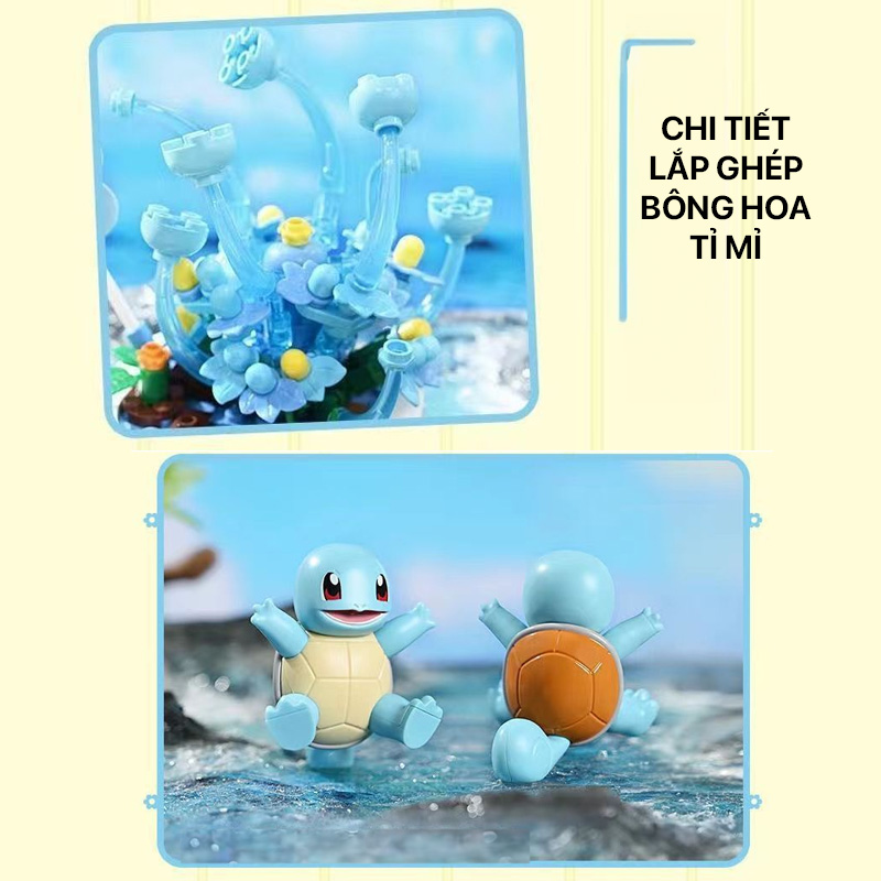 Mô hình lắp ghép - Squirtle K20219 2 mo hinh lap ghep squirrel k20219 02